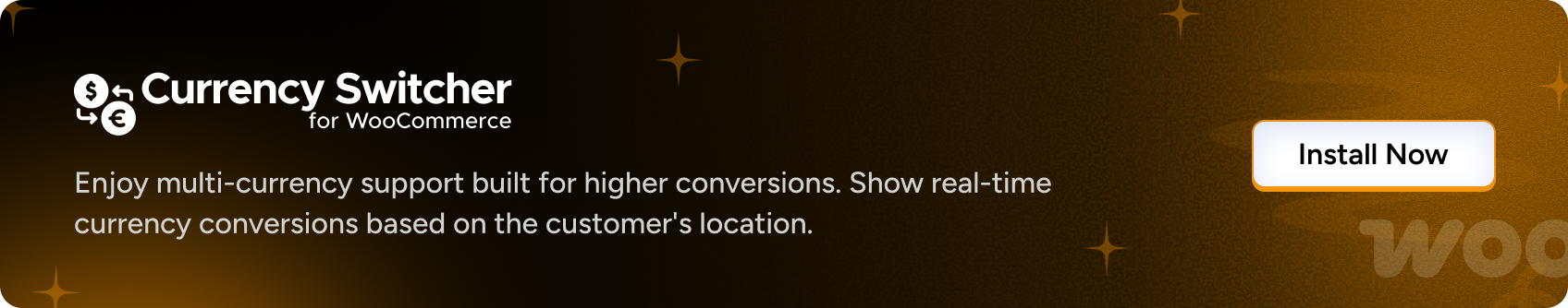 Currency Switcher for Woo