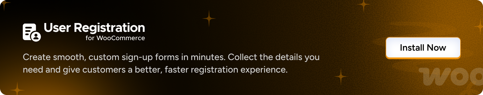 User Registration for Woo