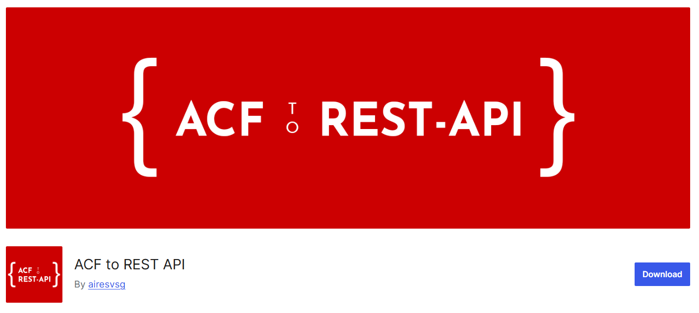 ACF to REST API