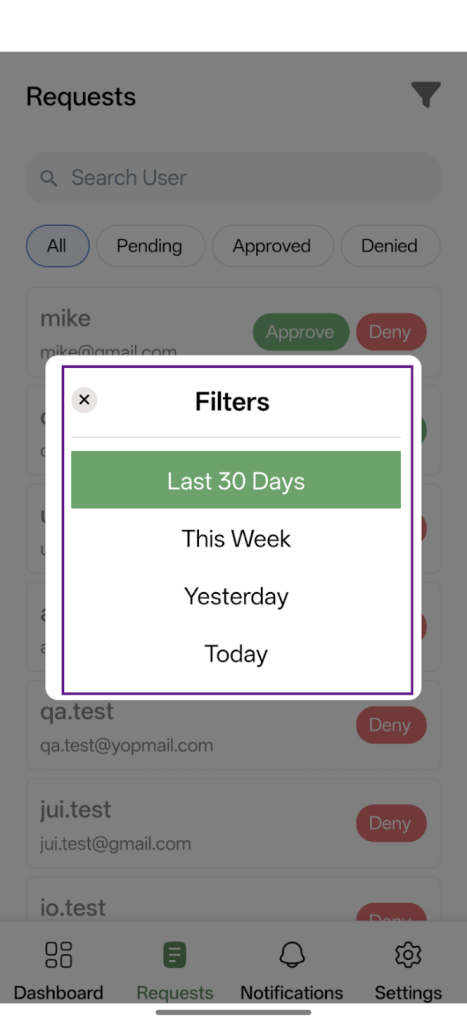 Time-Based Filters