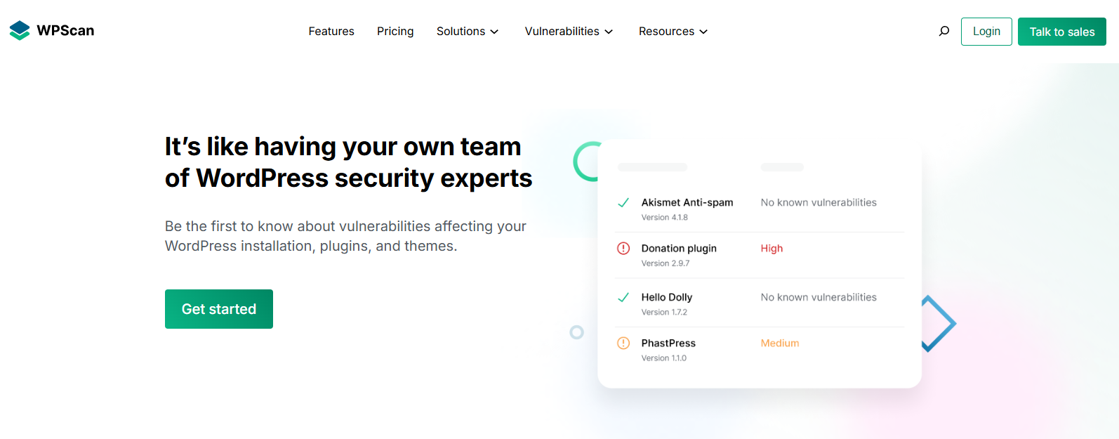 WPScan Vulnerability Database Integration