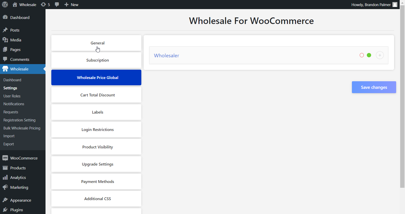 Access your admin panel