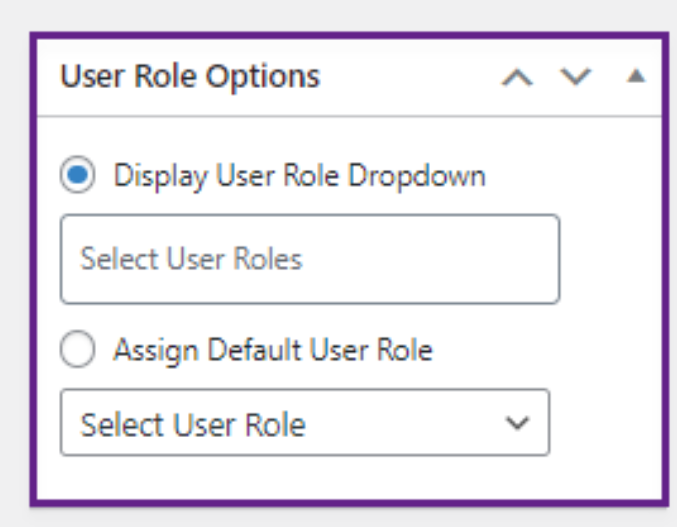 Assign User Roles Per Registration Form