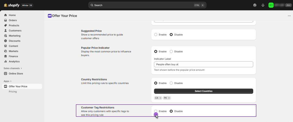 Customer Segment Controls - WPExperts Customer Segment Controls