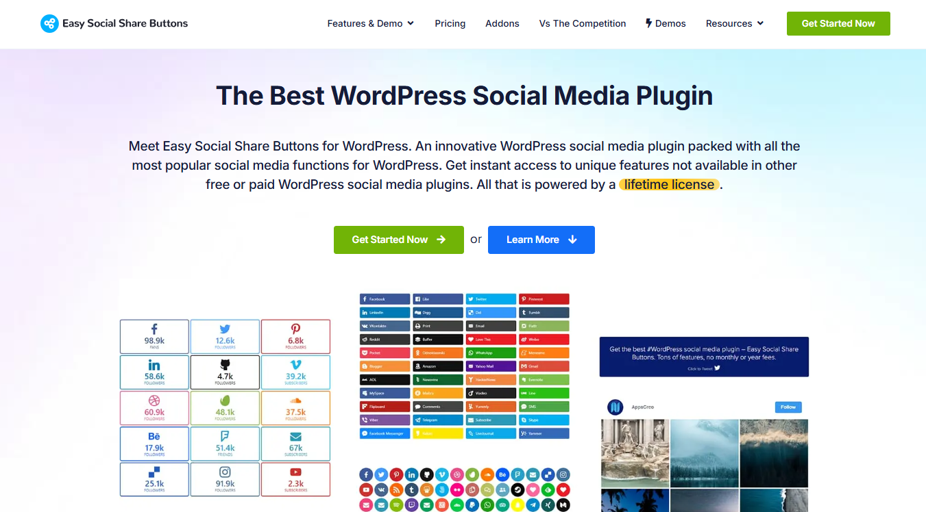 Easy Social Share Buttons