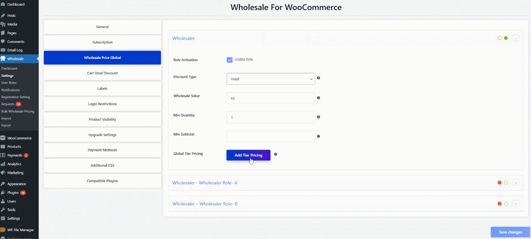 Enable Role Activation