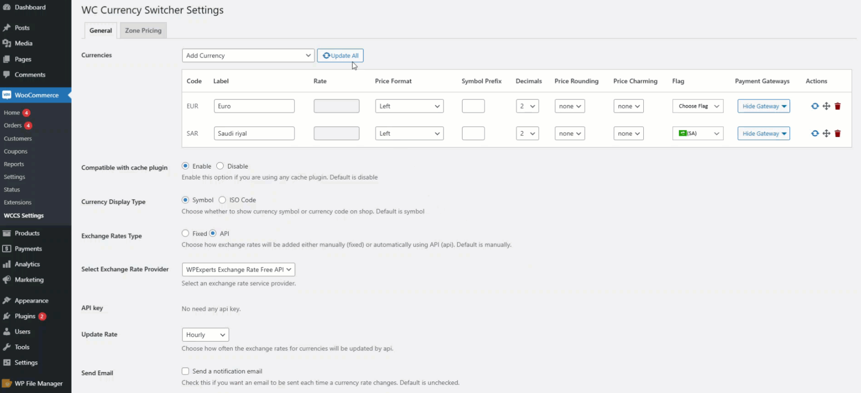 Instant Rate Updates Across Your Store