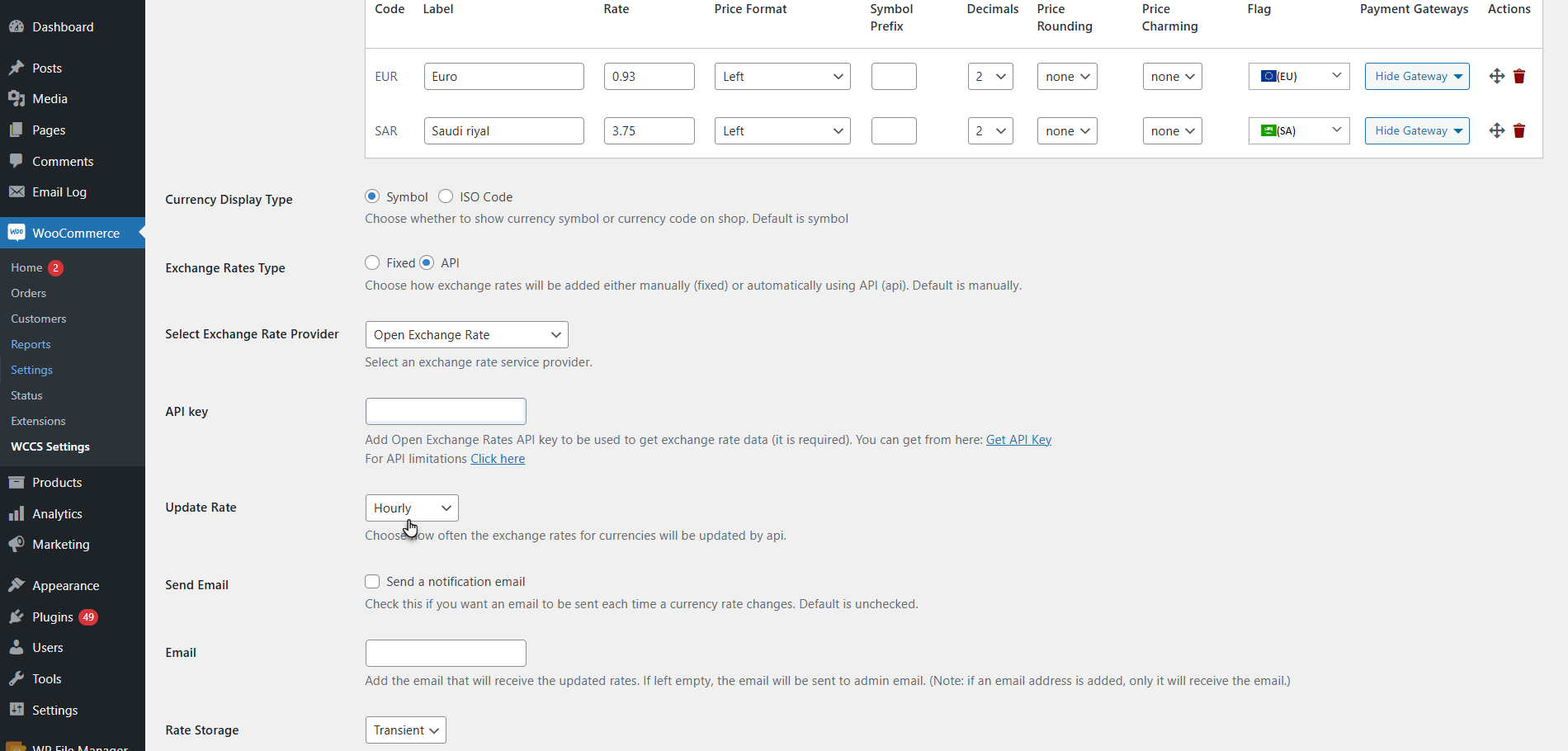 Set Your Update Frequency