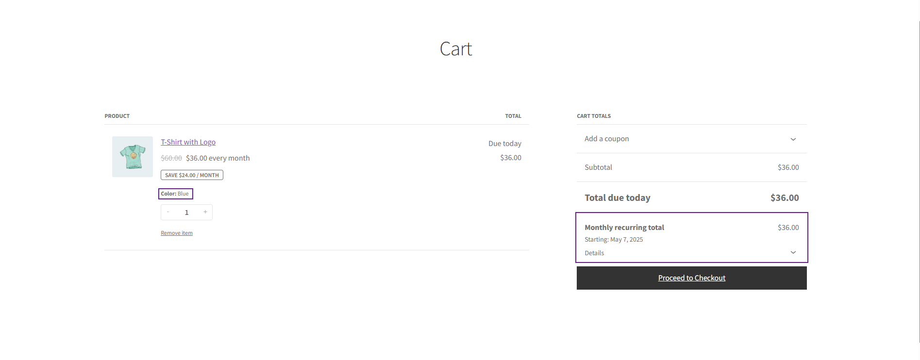 The Cart and Checkout Process
