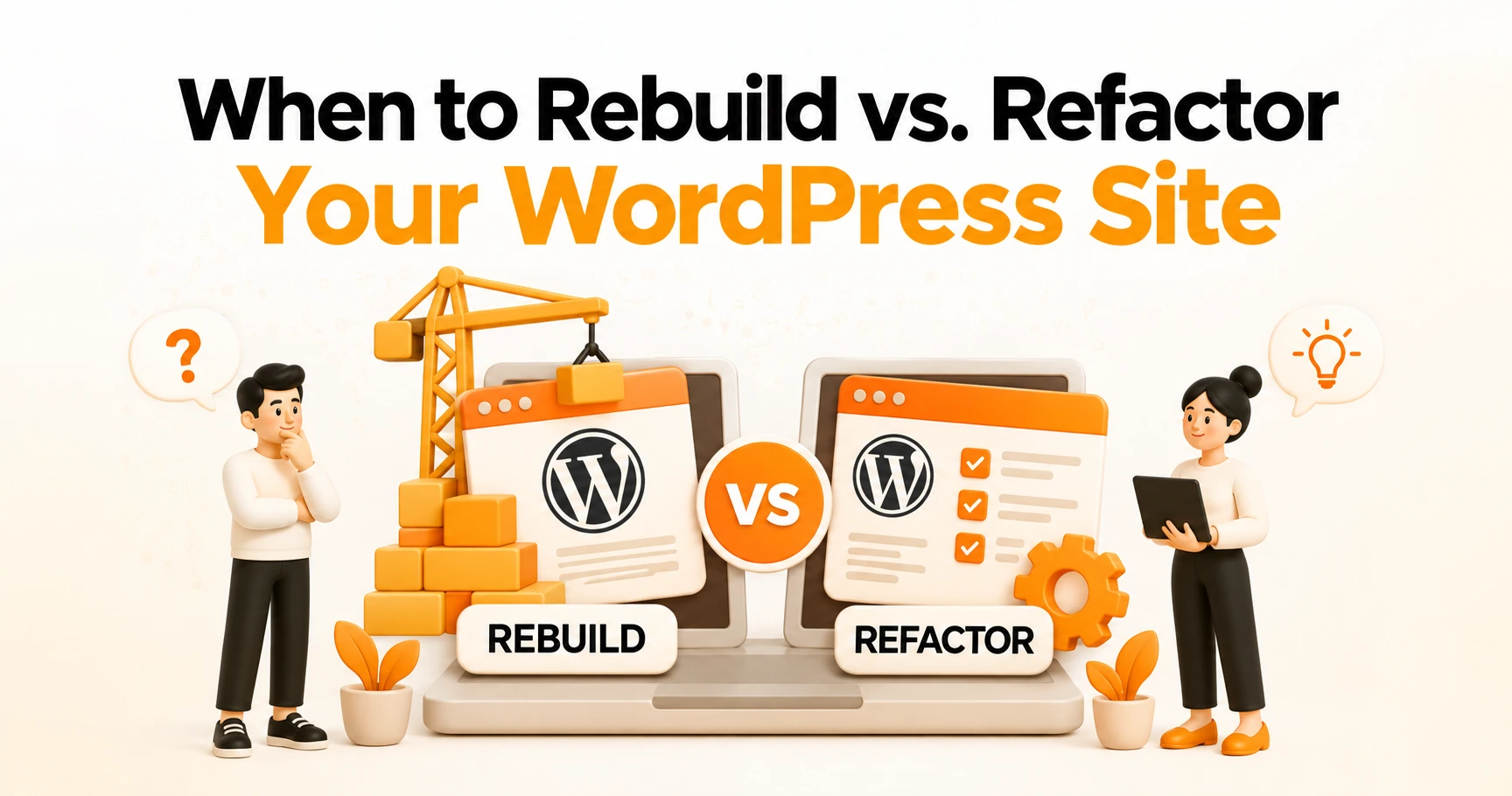 When to Rebuild vs. Refactor Your WordPress Site