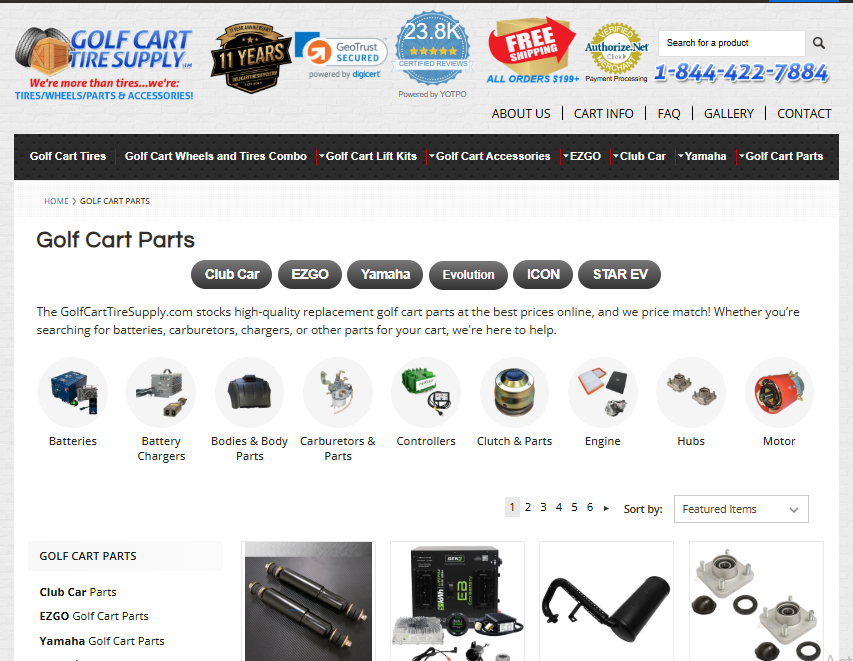 Golf Cart Tire Supply