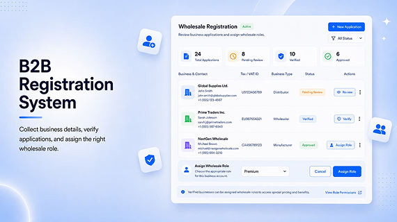 Custom WooCommerce Wholesale Registration Form Custom WooCommerce Wholesale Registration Form