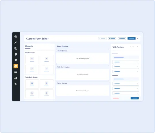 Custom Form Editor with Real-Time Preview Image