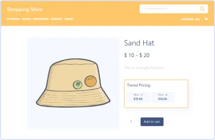 Clear & Engaging Tier Pricing Display