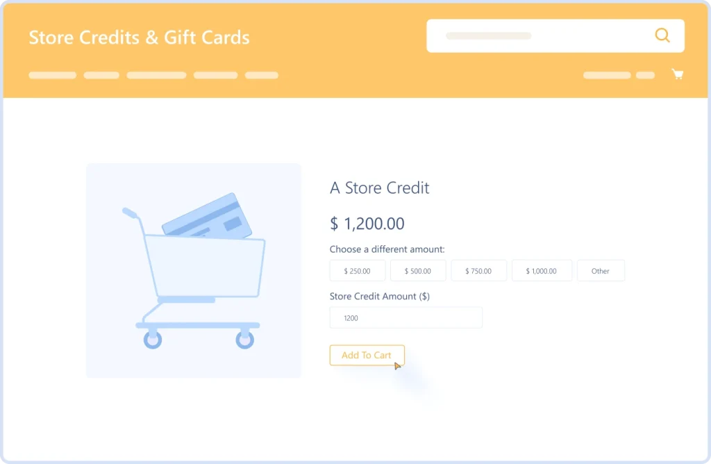 Issue store credits using store credits & gift cards for WooCommerce extension