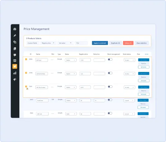 Bulk Price Management