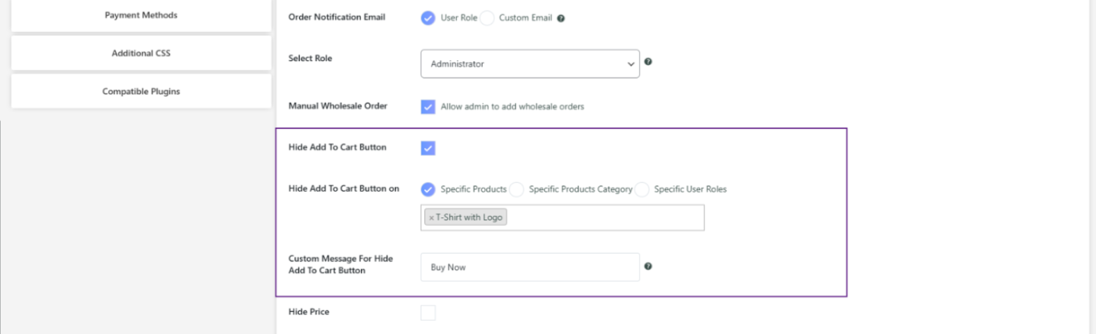 Hiding the Add to Cart Button in WooCommerce