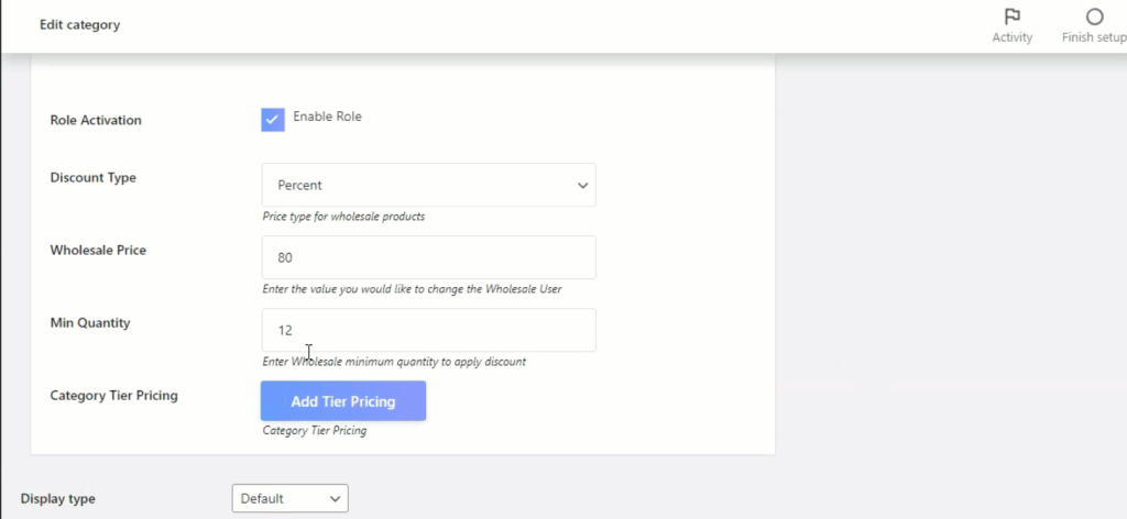 Set Pricing Role