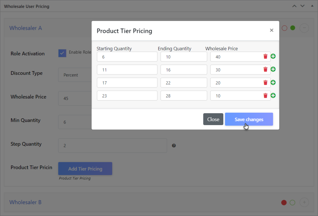 Add Tiered Pricing