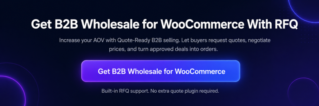 B2B Wholesale for WooCommerce