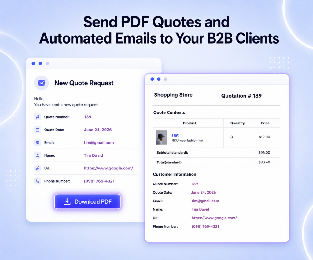 B2B Quote Automated Email