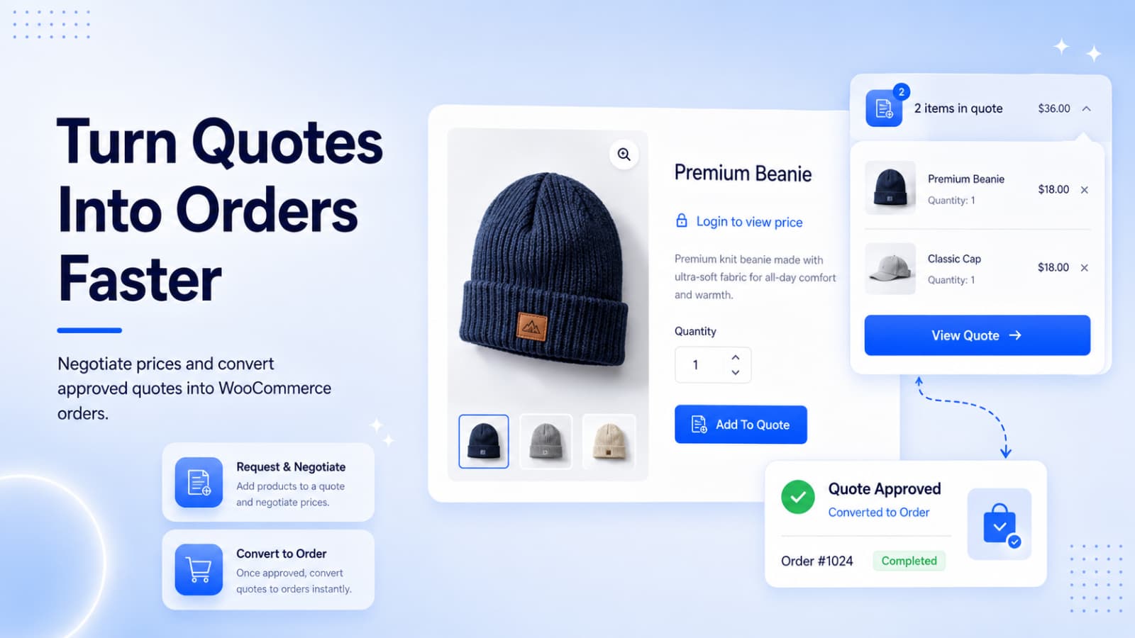 turn b2b price negotiations into woocommerce orders