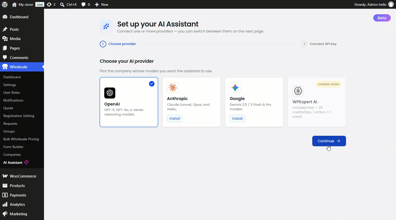 Enter API